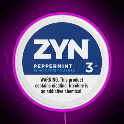 Zyn Peppermint 3mg Rgb Neon Sign - Shineneon