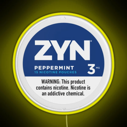 Zyn Peppermint 3mg Rgb Neon Sign - Shineneon