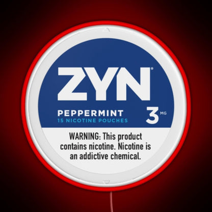 Zyn Peppermint 3mg Rgb Neon Sign - Shineneon