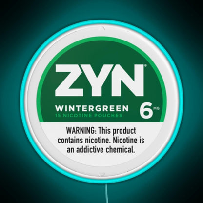 Zyn Wintergreen 6mg Rgb Neon Sign - Shineneon
