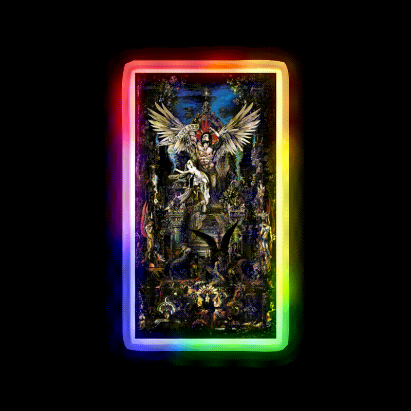 Zyzz Gym Fitness Led Neon Sign Rgb Color - LED neon sign close-up detail