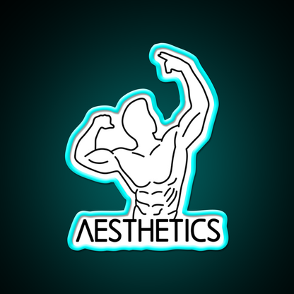 Zyzz Pose Fitness Aesthetics Zyzz Legacy Gym Fitness Led Neon Sign Rgb Color