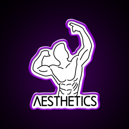 Zyzz Pose Fitness Aesthetics Zyzz Legacy Gym Fitness Led Neon Sign Rgb Color