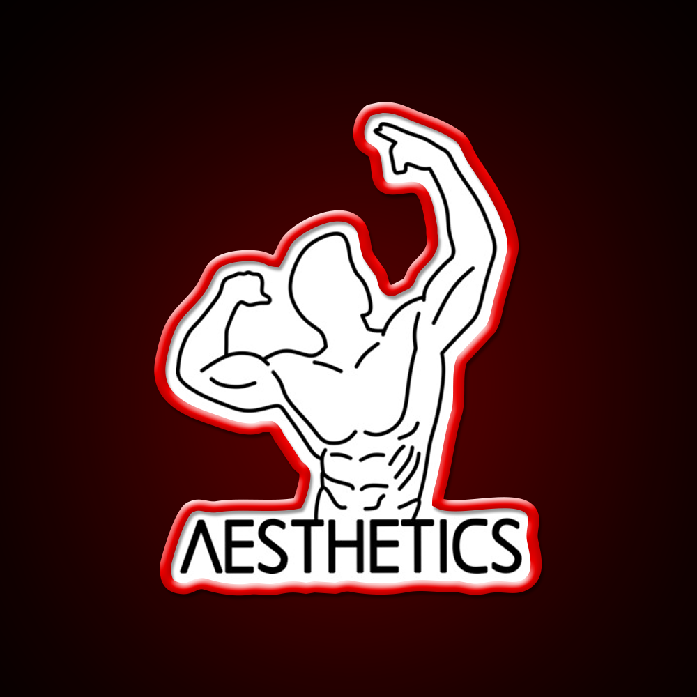 Zyzz Pose Fitness Aesthetics Zyzz Legacy Gym Fitness Led Neon Sign Rgb Color