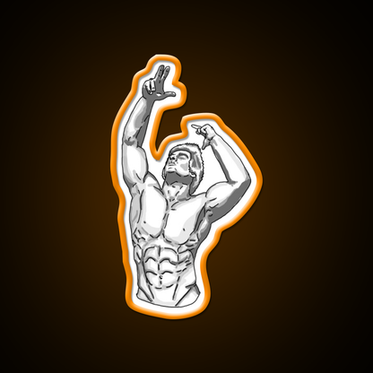 Zyzz Posing Gym Fitness Led Neon Sign Rgb Color