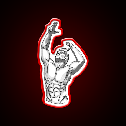 Zyzz Posing Gym Fitness Led Neon Sign Rgb Color