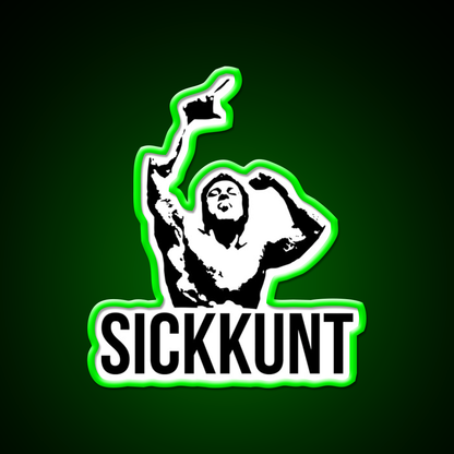 Zyzz Sickkunt Gym Bodybuilding Motivational Gym Fitness Led Neon Sign Rgb Color