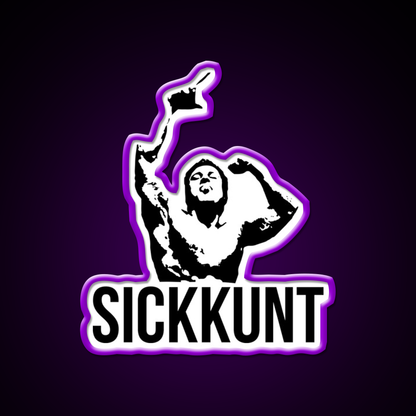 Zyzz Sickkunt Gym Bodybuilding Motivational Gym Fitness Led Neon Sign Rgb Color