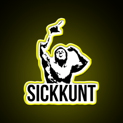 Zyzz Sickkunt Gym Bodybuilding Motivational Gym Fitness Led Neon Sign Rgb Color